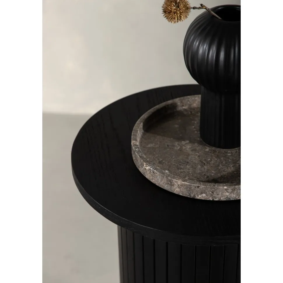 Bianca sidobord Ø40 cm - Svart