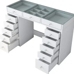 Bijou sminkbord 5 - 120 x 44,5 cm - Vit