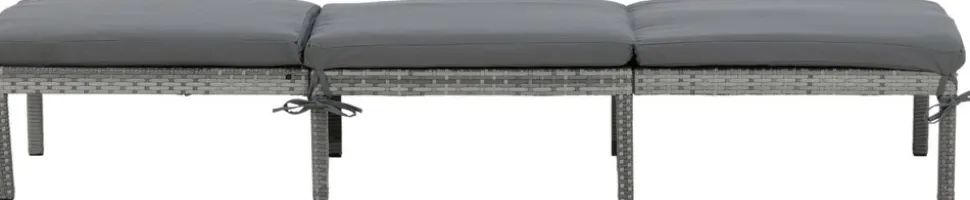 Bilbao solsäng - Grå + Textilskydd för utemöbler