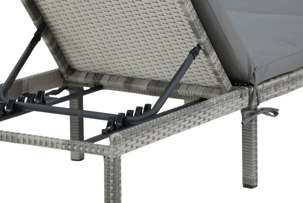 Bilbao solsäng - Grå + Textilskydd för utemöbler