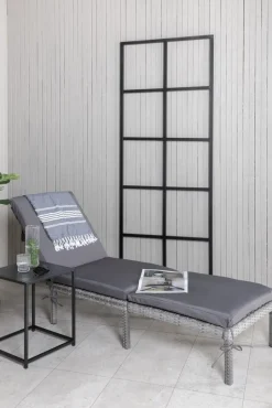 Bilbao solsäng - Grå + Textilskydd för utemöbler