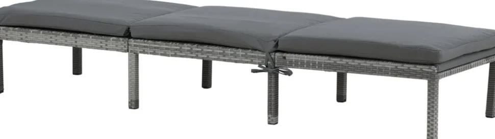 Bilbao solsäng - Grå + Textilskydd för utemöbler