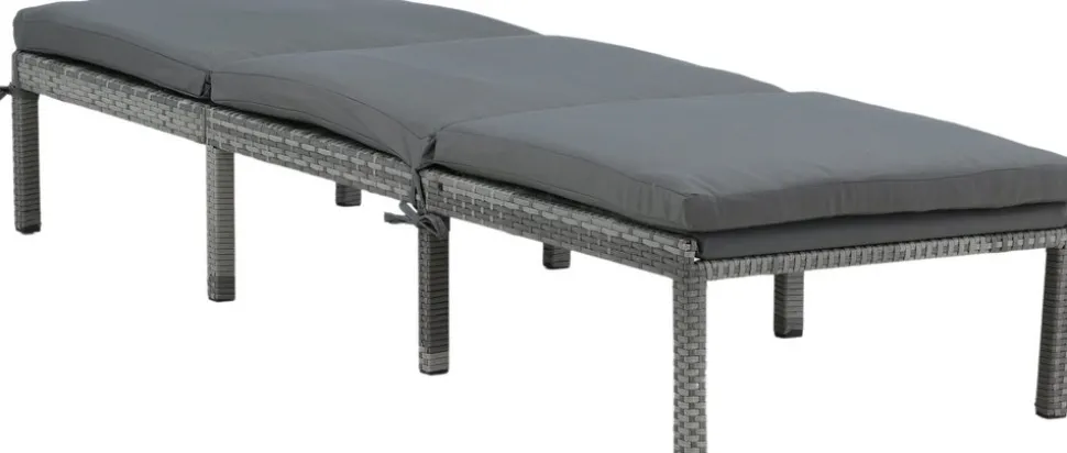 Bilbao solsäng - Grå + Textilskydd för utemöbler