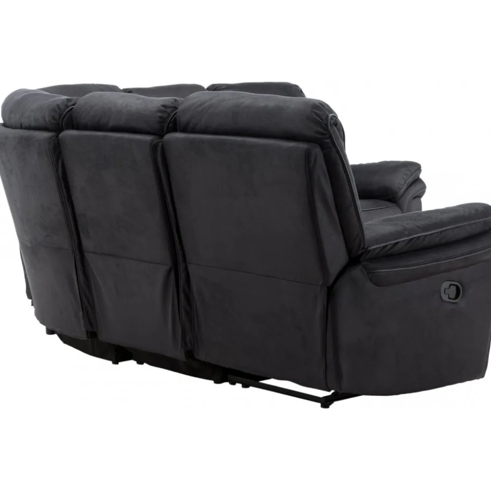 Biosoffa recliner i svart PU