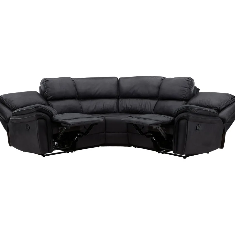 Biosoffa recliner i svart PU