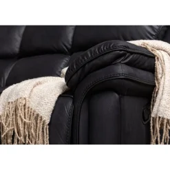 Biosoffa recliner i svart PU