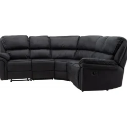 Biosoffa recliner i svart PU