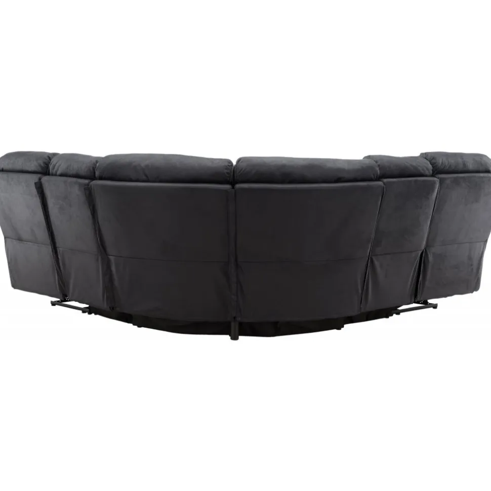 Biosoffa recliner i svart PU