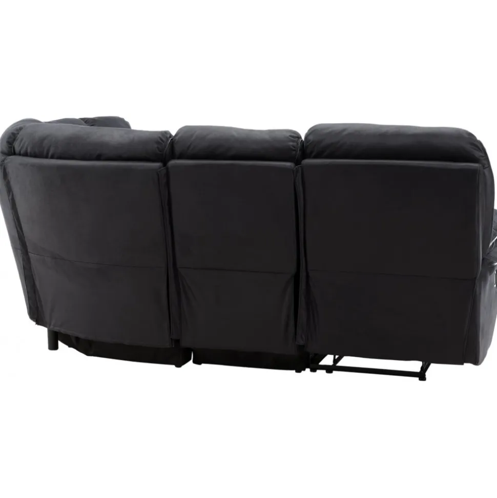 Biosoffa recliner i svart PU