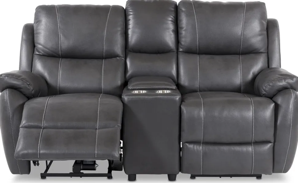 Biosoffa 2-sits recliner elektrisk grå