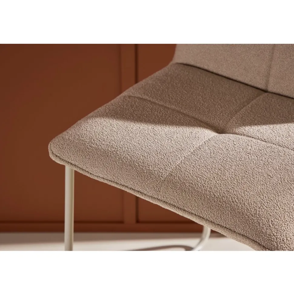 Bisbee barstol - Beige bouclé