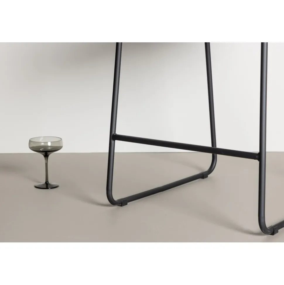 Bisbee barstol - Svart bouclé