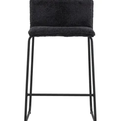 Bisbee barstol - Svart bouclé