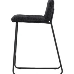 Bisbee barstol - Svart bouclé