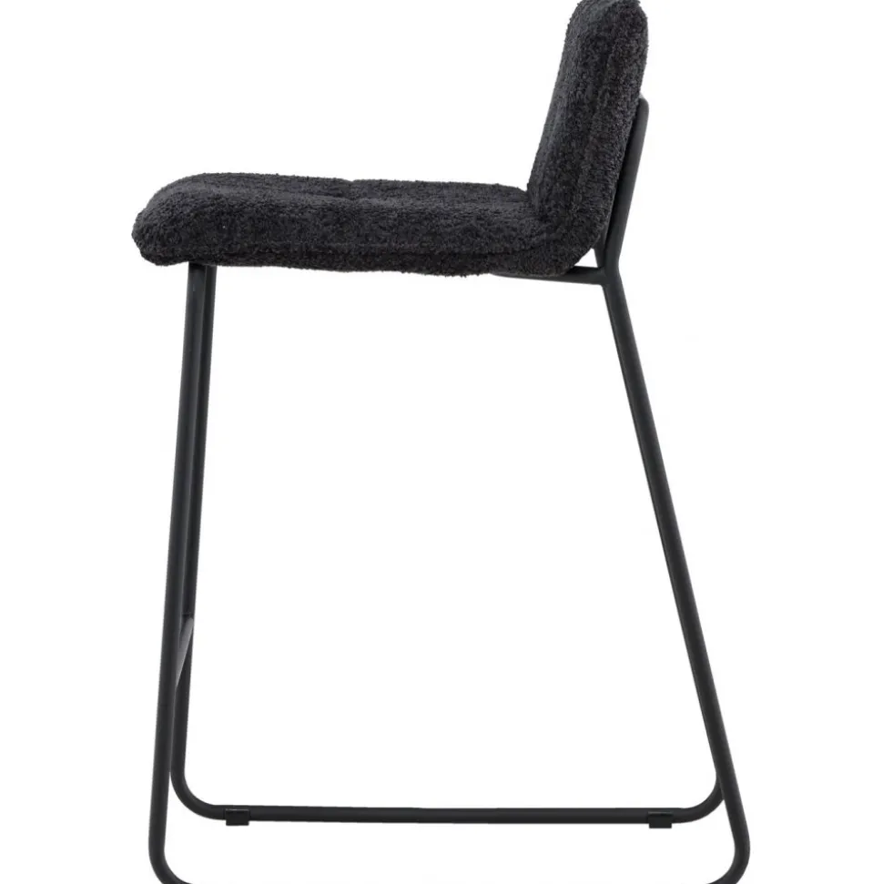 Bisbee barstol - Svart bouclé