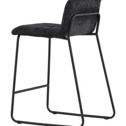 Bisbee barstol - Svart bouclé