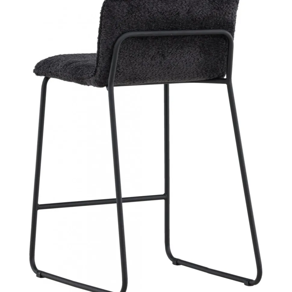 Bisbee barstol - Svart bouclé