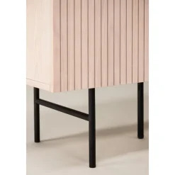 Björkön skänk - Whitewash/svart