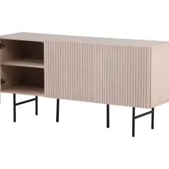 Björkön skänk - Whitewash/svart