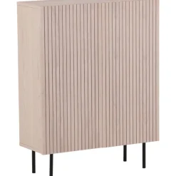 Björkön skåp - Whitewash/svart