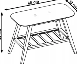 Bliv sittbänk 60 cm - Grå