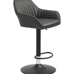 Blocks barstol i grått PU sitthöjd 75-89 cm