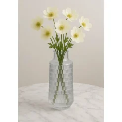 Blomvas i glas 25 cm hög