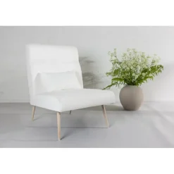 Bloom fåtölj - Vit teddy/Whitewash