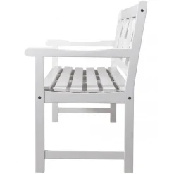 Bohus trädgårdsbänk 3-sits - Vit + Textilrengöring för möbler