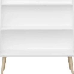 Bokhylla vit med träben