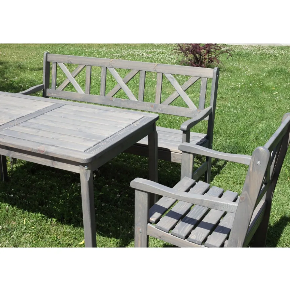 Bollnäs utegrupp - Klassisk grå + Fläckborttagare för möbler