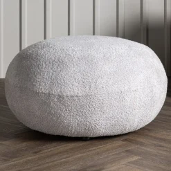 Bologna sittpuff - Ljusgrå