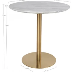 Bolzano matgrupp - Vit/grå + 4.00 x Stolsdyna