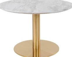 Bolzano Soffbord 70 x 70 cm - Marmorimitation/mässing