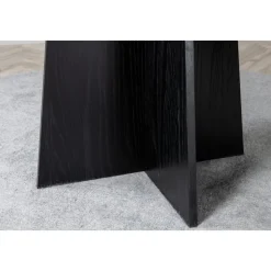 Bootcut matbord Ø110 cm - Svart