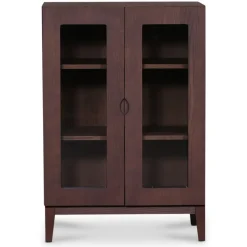 Borgholm vitrinskåp - Smoked oak