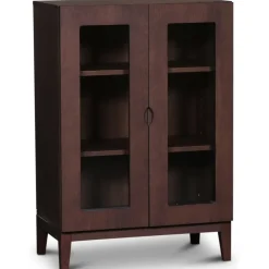 Borgholm vitrinskåp - Smoked oak