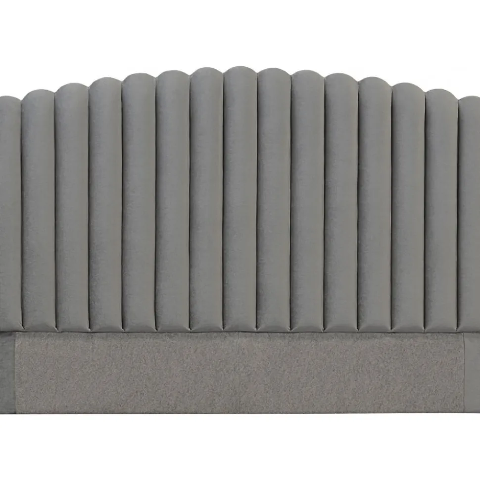 Bornholm sänggavel (Grå sammet) - Valfri bredd