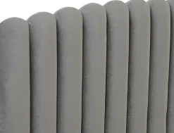 Bornholm sänggavel (Grå sammet) - Valfri bredd