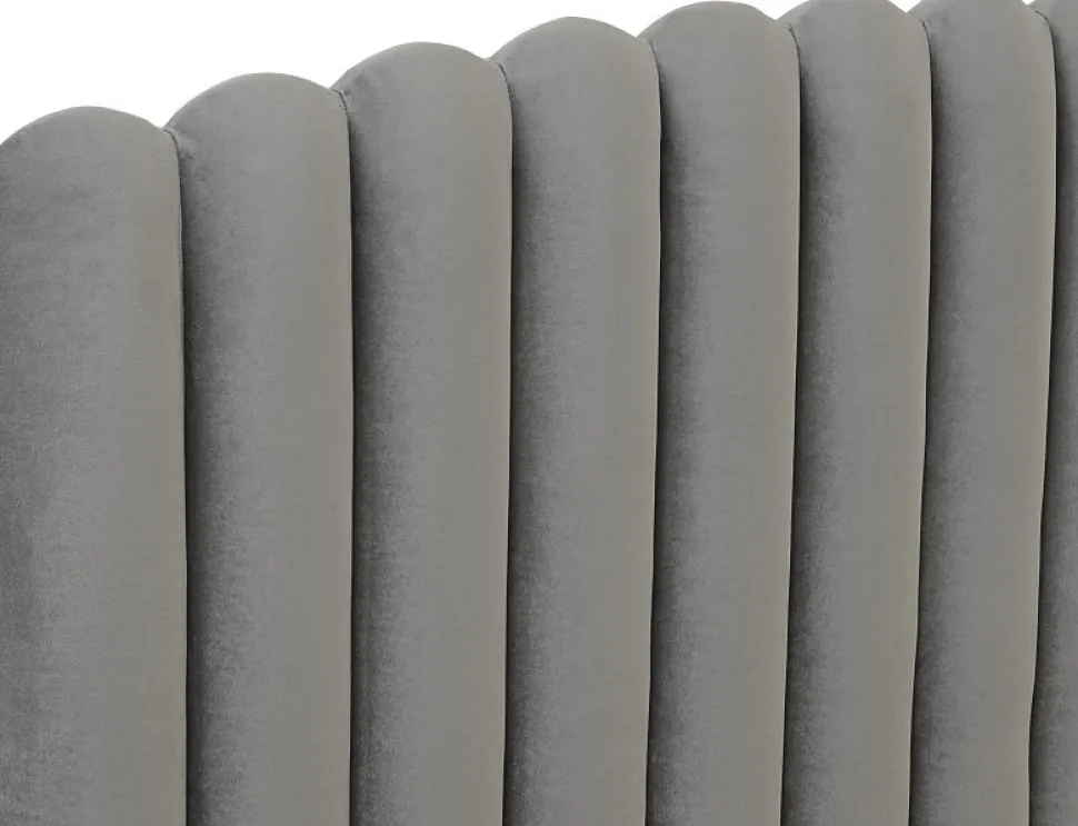 Bornholm sänggavel (Grå sammet) - Valfri bredd