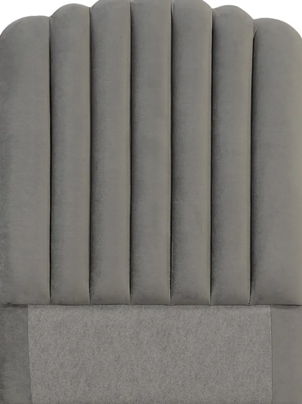 Bornholm sänggavel (Grå sammet) - Valfri bredd