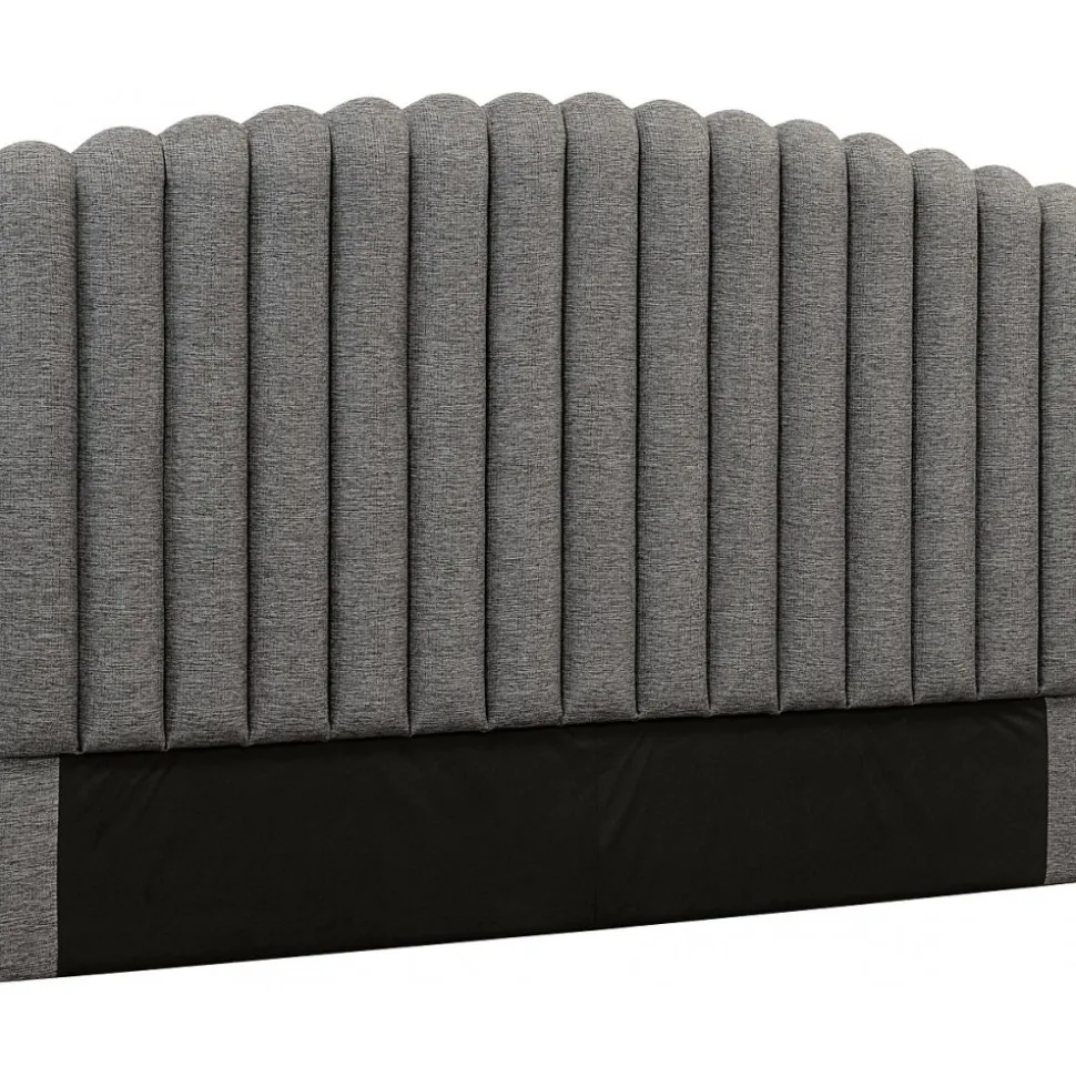 Bornholm sänggavel (Grått tyg) - Valfri bredd