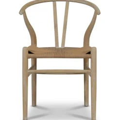 Brandon matstol whitewash med repsits