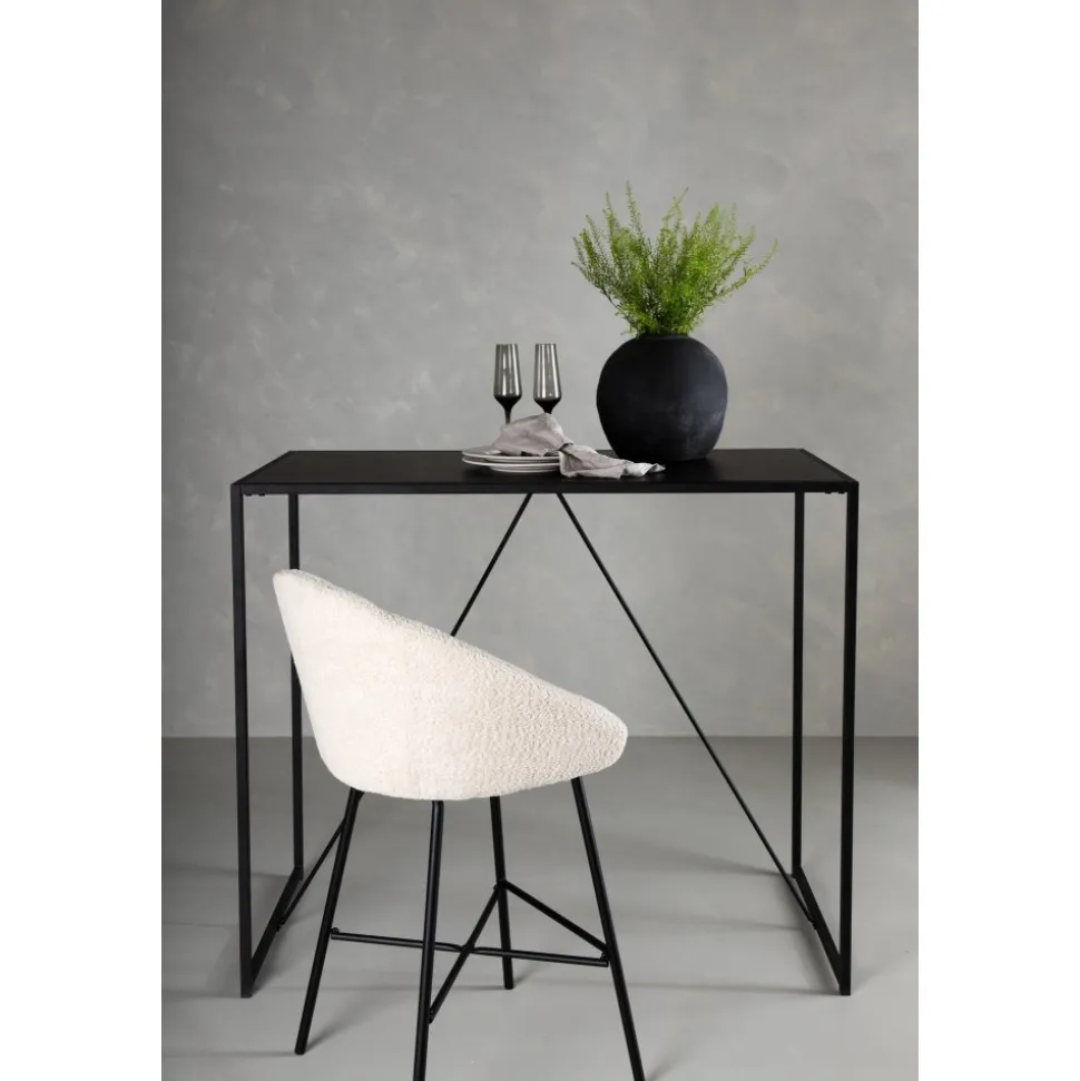 Brea barbord 120 x 60 cm - Svart