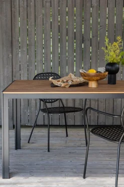 Break matbord 150 x 90 cm - Brun/Svart + Rengöringsmedel för utemöbler