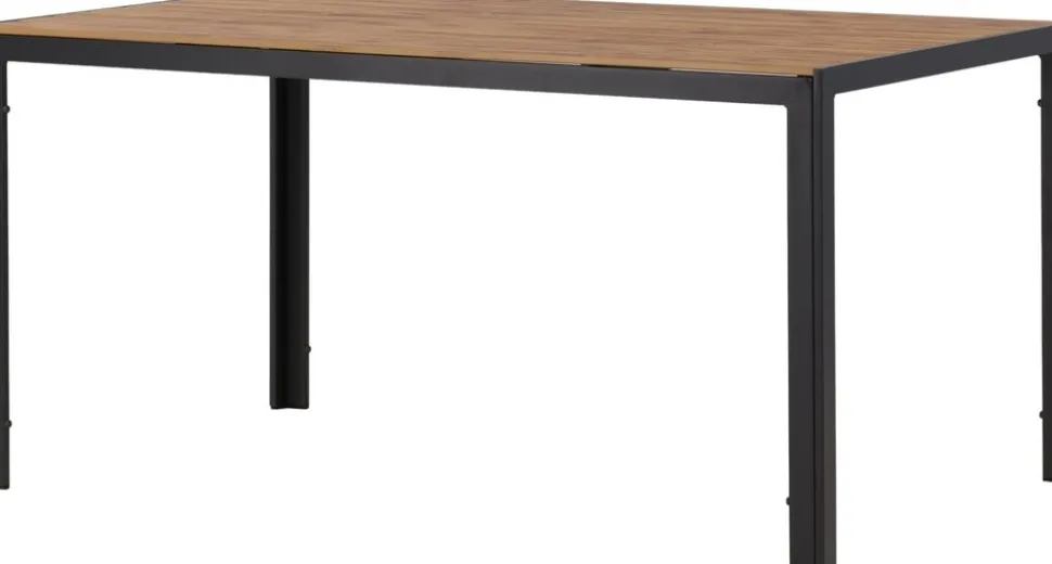 Break matbord 150 x 90 cm - Brun/Svart