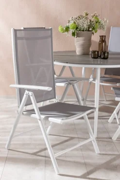 Break utematgrupp med 4 st Break stolar - Grå/Vit