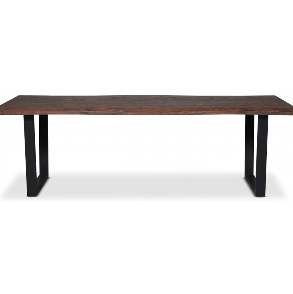 Bretagne matbord 240x100 cm - Brun/svart