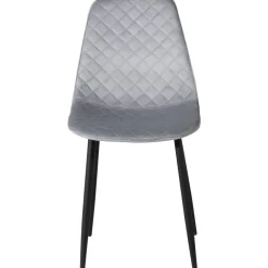 Bridge Diamond matstol - Grå sammet