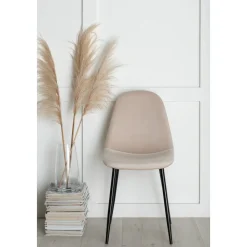 Bridge matstol - Beige sammet